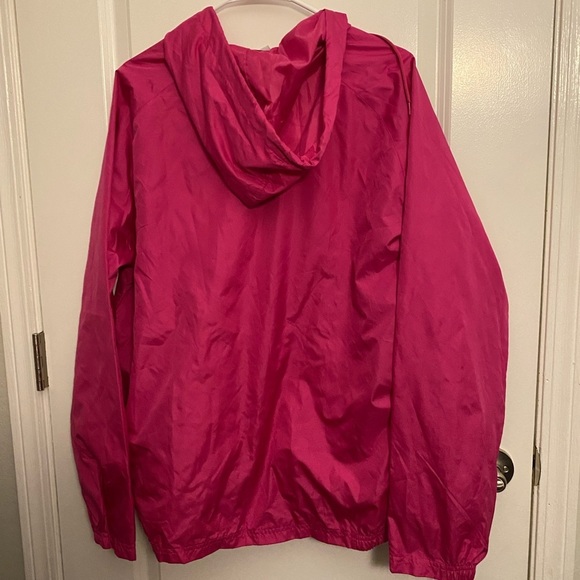 Augusta Women's Long Sleeve Pink Hooded Raincoat Size Medium - Picture 3 of 3